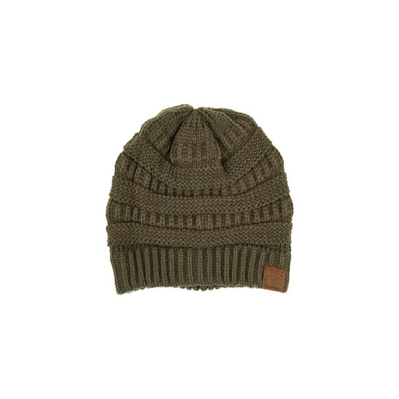 C.C Ribbed Knit Beanie with Fuzzy Lining | Cozy Winter Hat NWT - OS - Picture 2 of 7